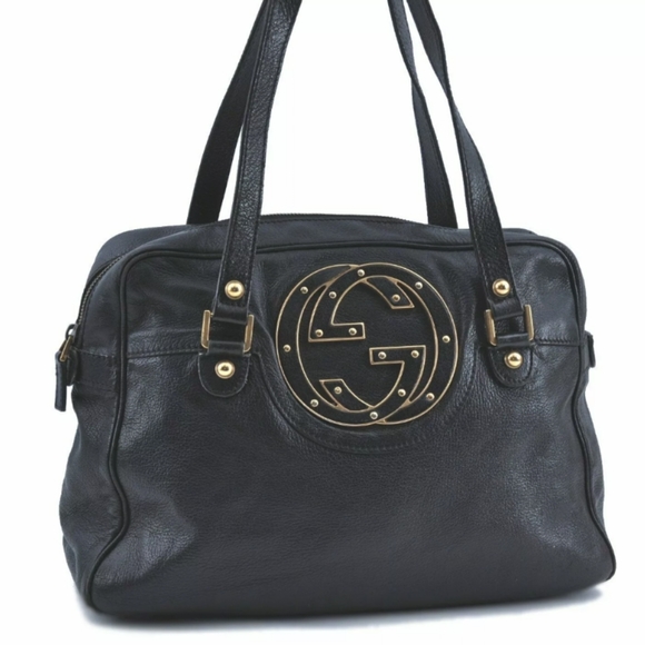 Gucci: Blondie Studded Soho GG Calf Leather Bag - Picture 2 of 11